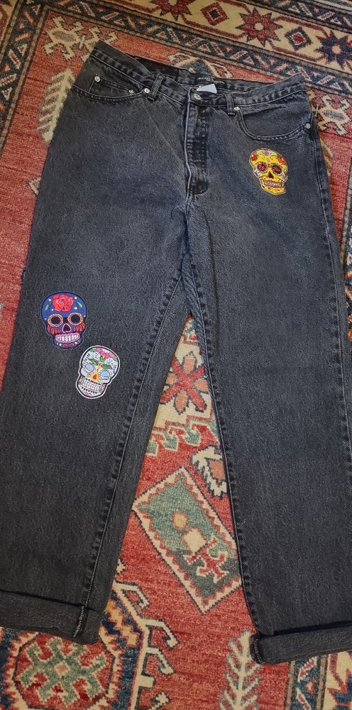 1980's VINTAGE BLK. GUESS DENIM
